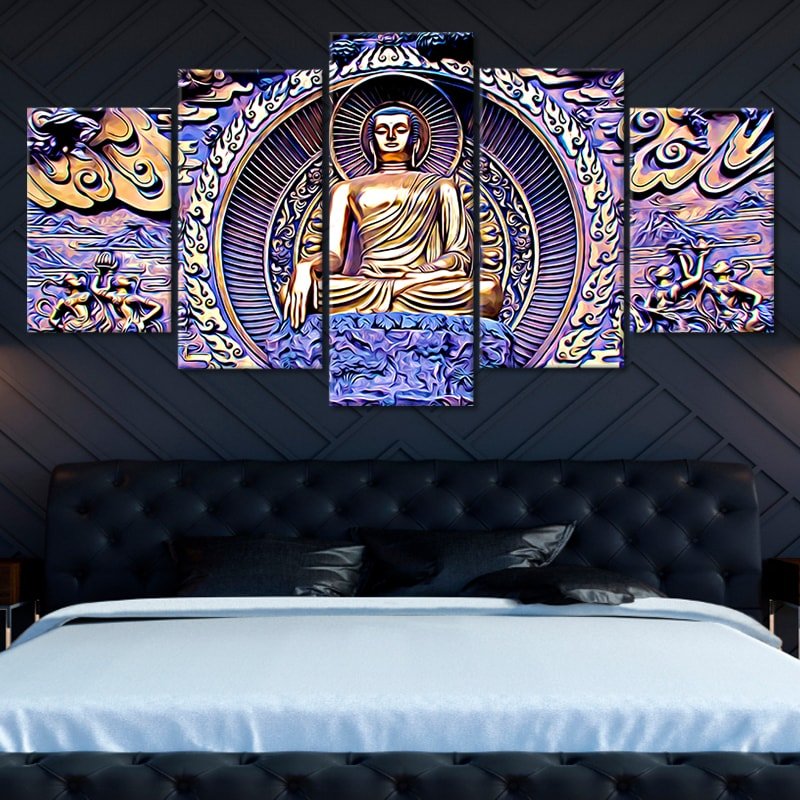 Framed Gautama Buddha Wall Art Canvas Print-Stunning Canvas Prints