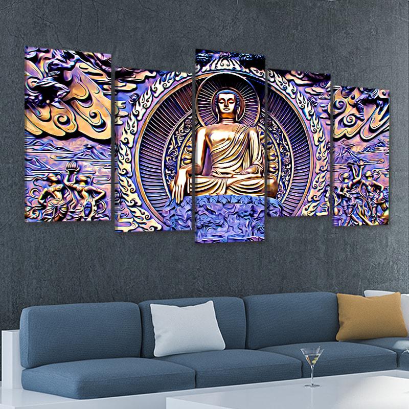 Framed Gautama Buddha Wall Art Canvas Print-Stunning Canvas Prints