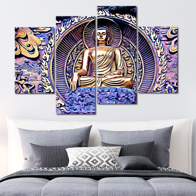 Framed Gautama Buddha Wall Art Canvas Print-Stunning Canvas Prints