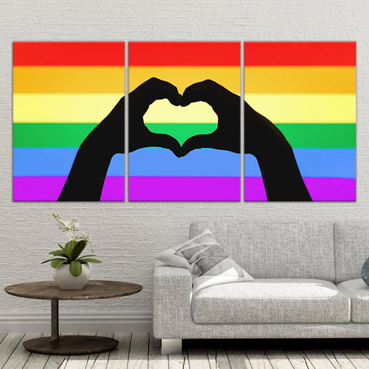 Gay Pride Flag Wall Art Canvas Print-Stunning Canvas Prints