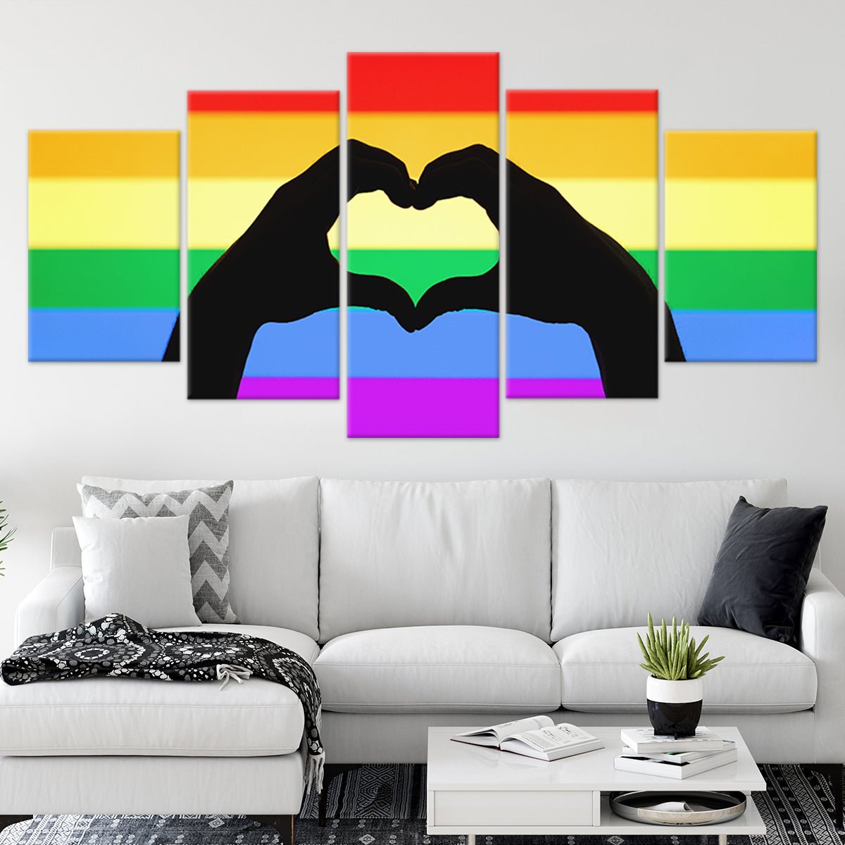 Gay Pride Flag Wall Art Canvas Print-Stunning Canvas Prints