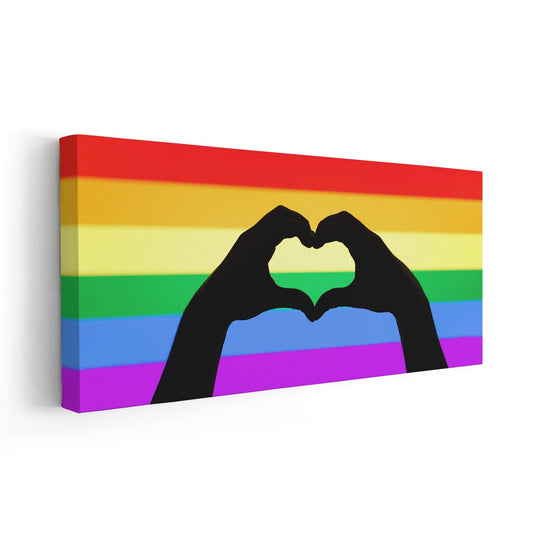 Gay Pride Flag Wall Art Canvas Print-Stunning Canvas Prints