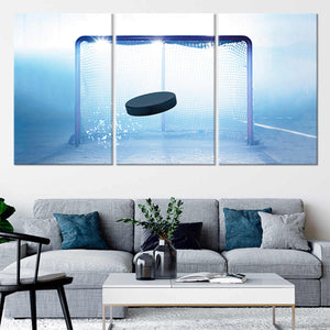 Ice Hockey Goalpost Wall Art Canvas Print-Stunning Canvas Prints