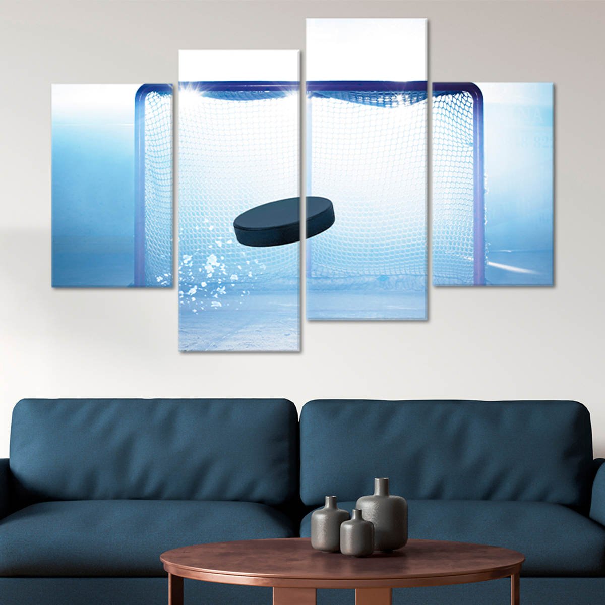 Ice Hockey Goalpost Wall Art Canvas Print-Stunning Canvas Prints