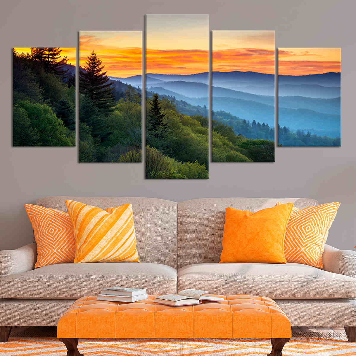 Smoky Mountains Wall Art Canvas-Stunning Canvas Prints