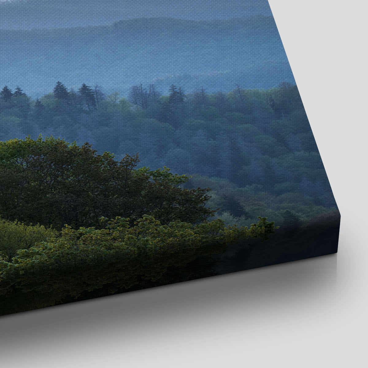 Smoky Mountains Wall Art Canvas Print | Sunset National Park Artwork