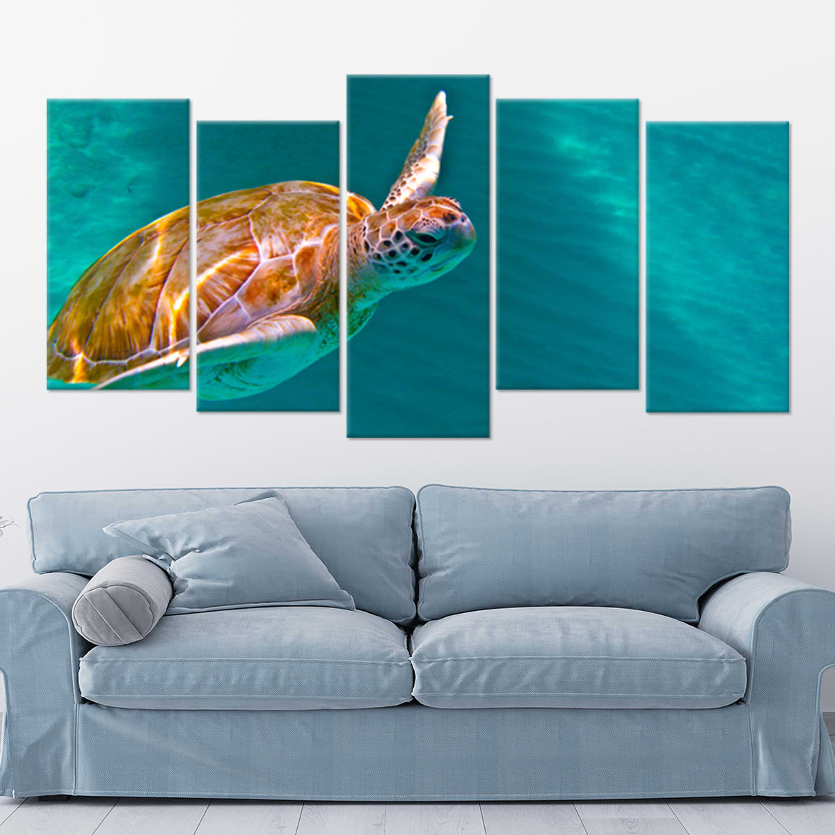 Maui Green Sea Turtle Wall Art Canvas-Stunning Canvas Prints