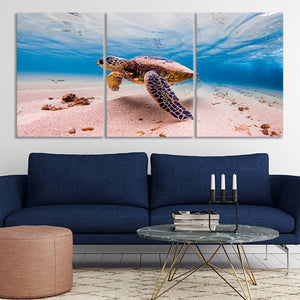 Hawaiian Turtle Wall Art Canvas-Stunning Canvas Prints