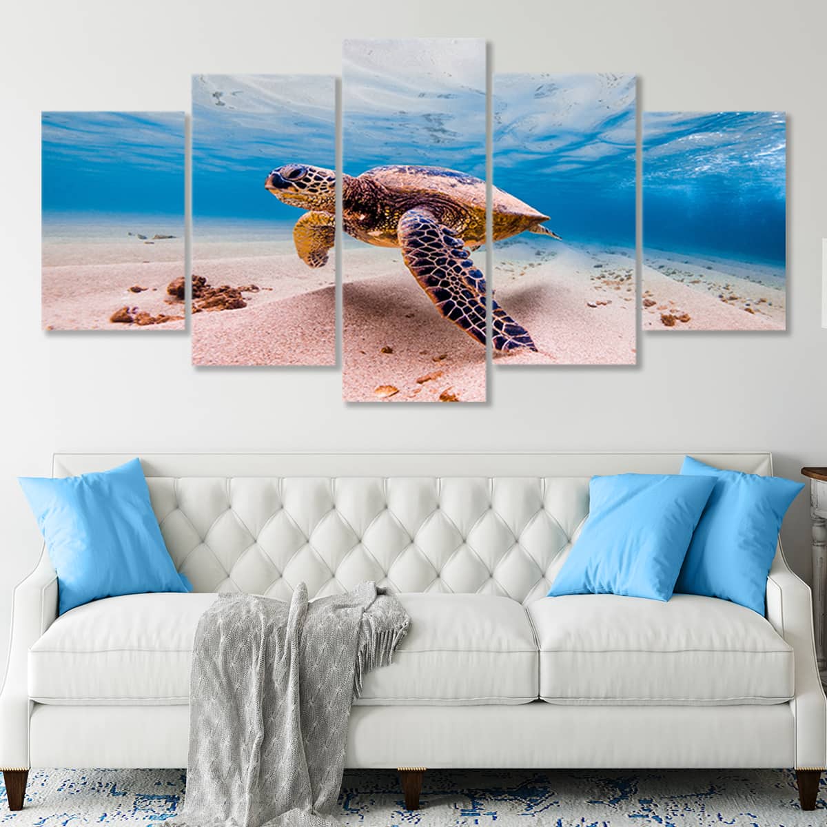 Hawaiian Turtle Wall Art Canvas-Stunning Canvas Prints