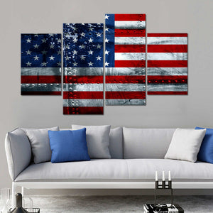 US Flag Wall Art Canvas Print-Stunning Canvas Prints