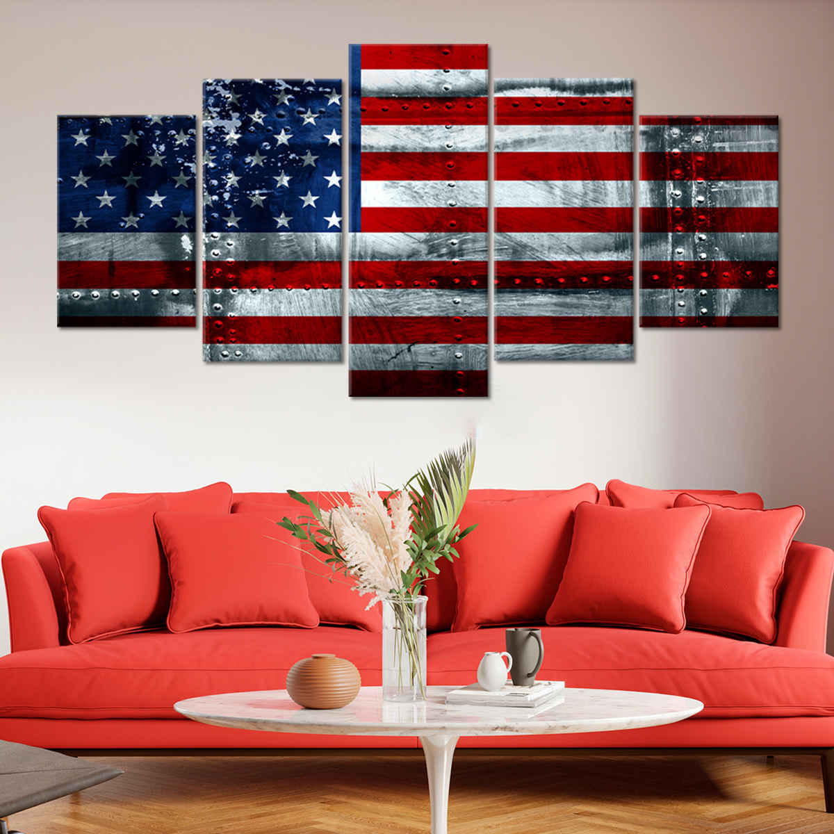 US Flag Wall Art Canvas Print-Stunning Canvas Prints