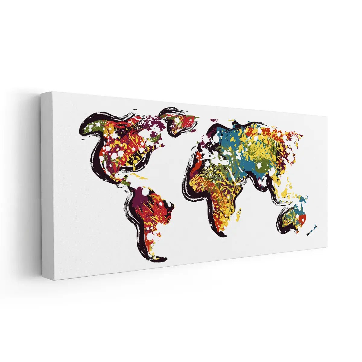 Hand Drawn World Map Wall Art-Stunning Canvas Prints