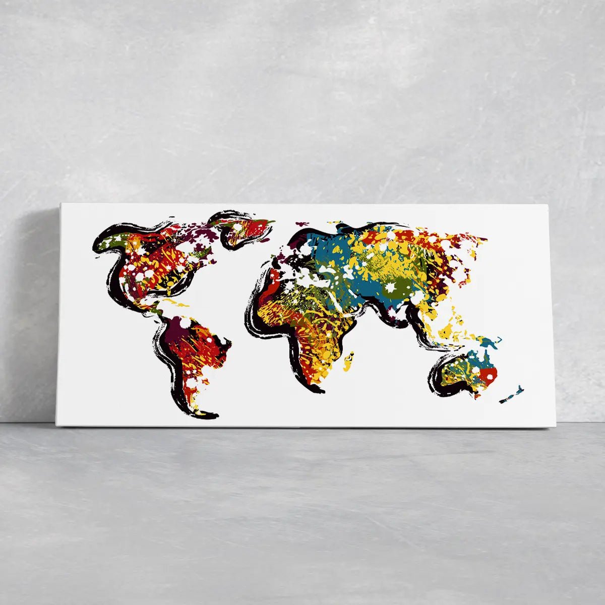 Hand Drawn World Map Wall Art-Stunning Canvas Prints