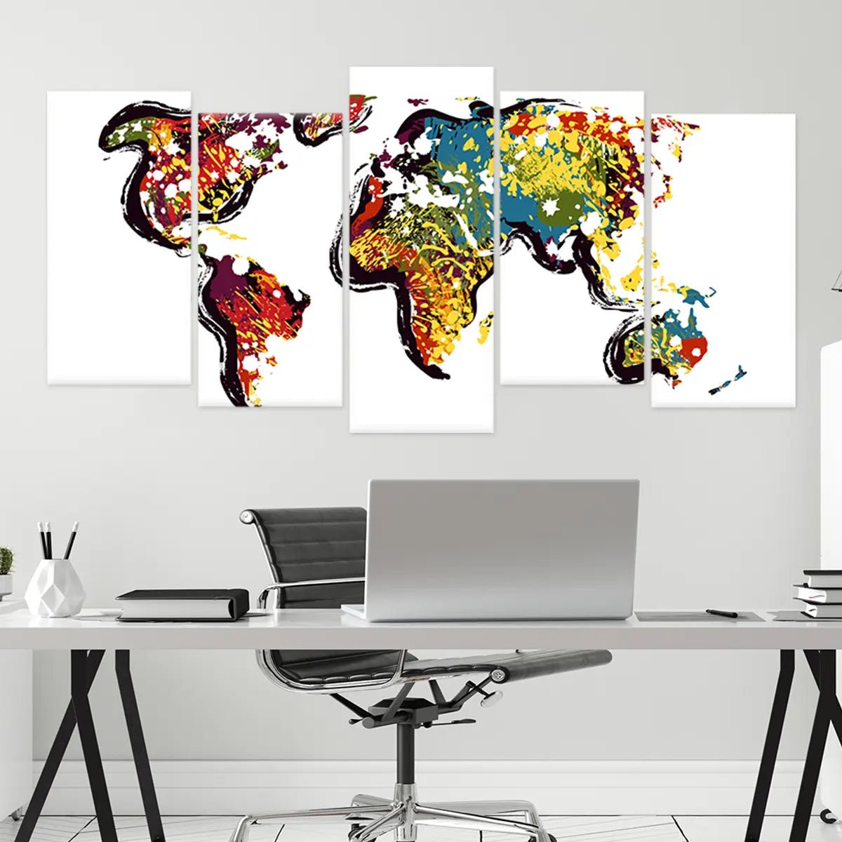 Hand Drawn World Map Wall Art-Stunning Canvas Prints