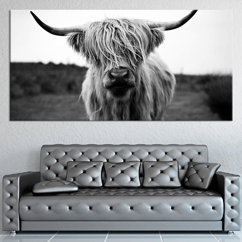 Extra Large Highland Cow Wall Art For Bedroom Wall-Stunning Canvas Prints