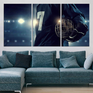 Hockey Player Wall Art Canvas Print-Stunning Canvas Prints