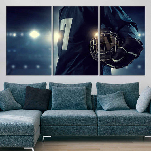 Hockey Player Wall Art Canvas Print-Stunning Canvas Prints