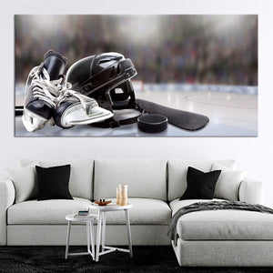 Ice Hockey Essentials Wall Art Canvas Print-Stunning Canvas Prints