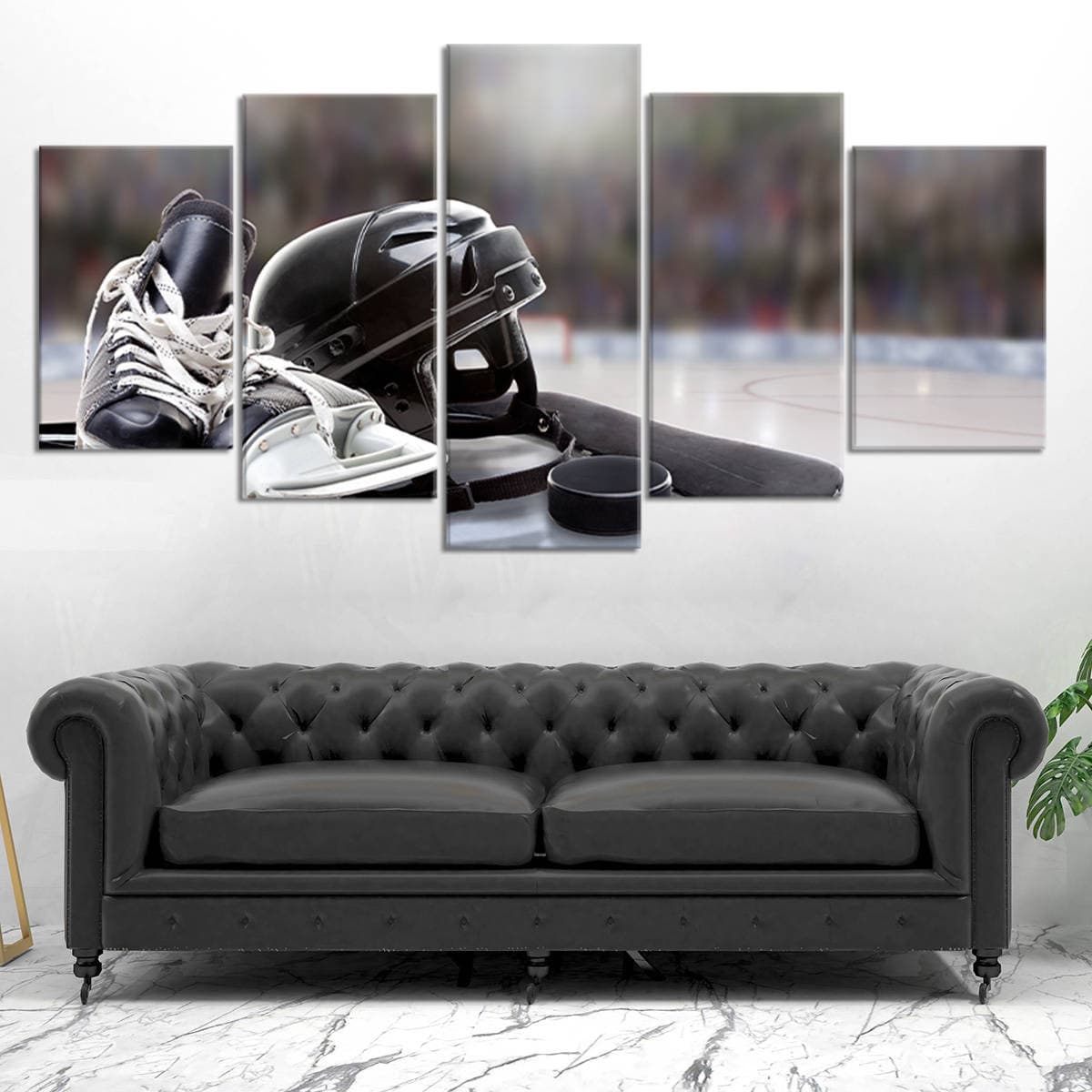 Ice Hockey Essentials Wall Art Canvas Print-Stunning Canvas Prints