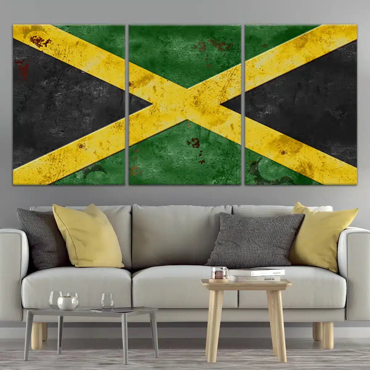 Jamaican Flag Wall Art Canvas Print-Stunning Canvas Prints