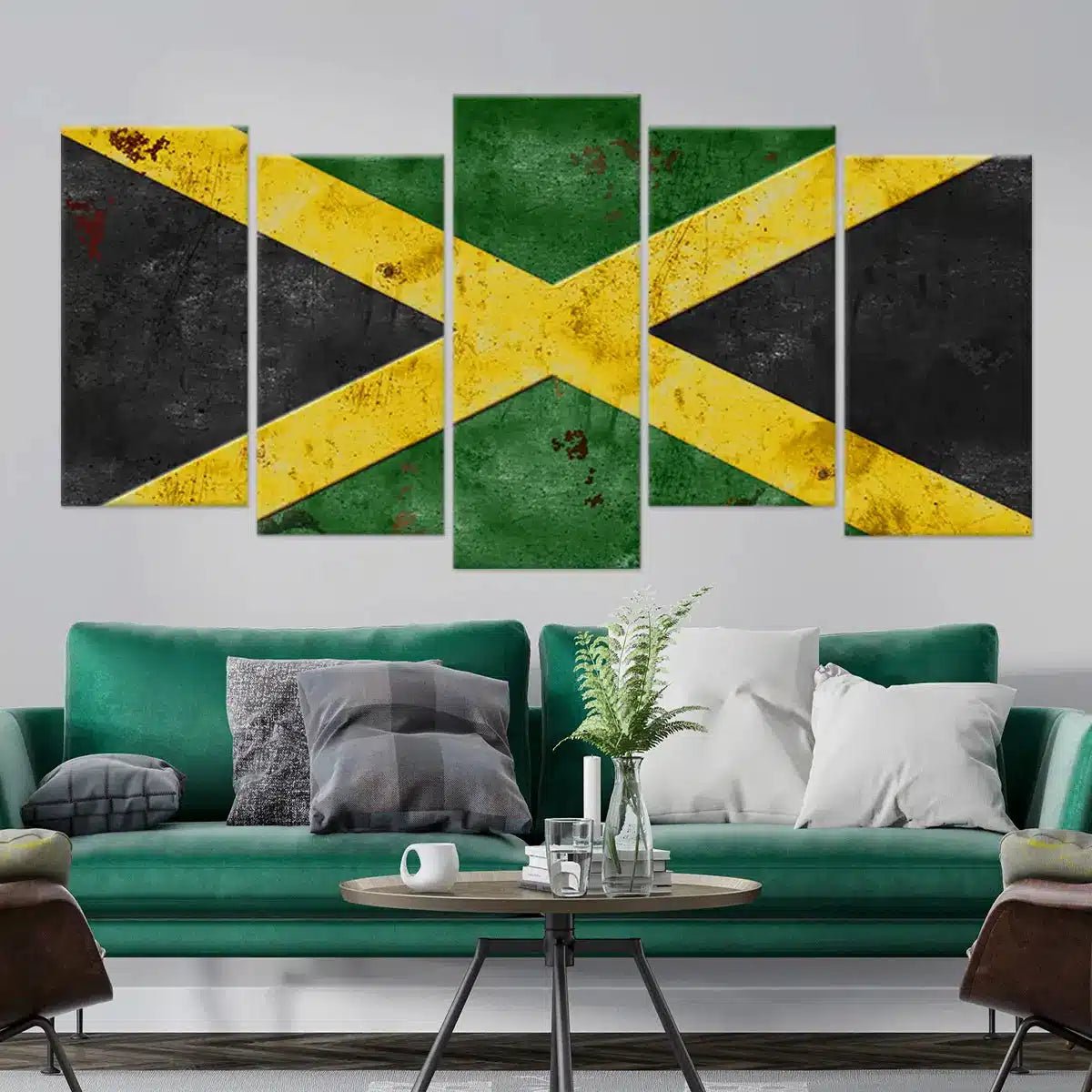 Jamaican Flag Wall Art Canvas Print-Stunning Canvas Prints