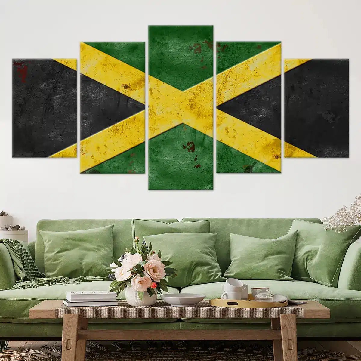 Jamaican Flag Wall Art Canvas Print-Stunning Canvas Prints