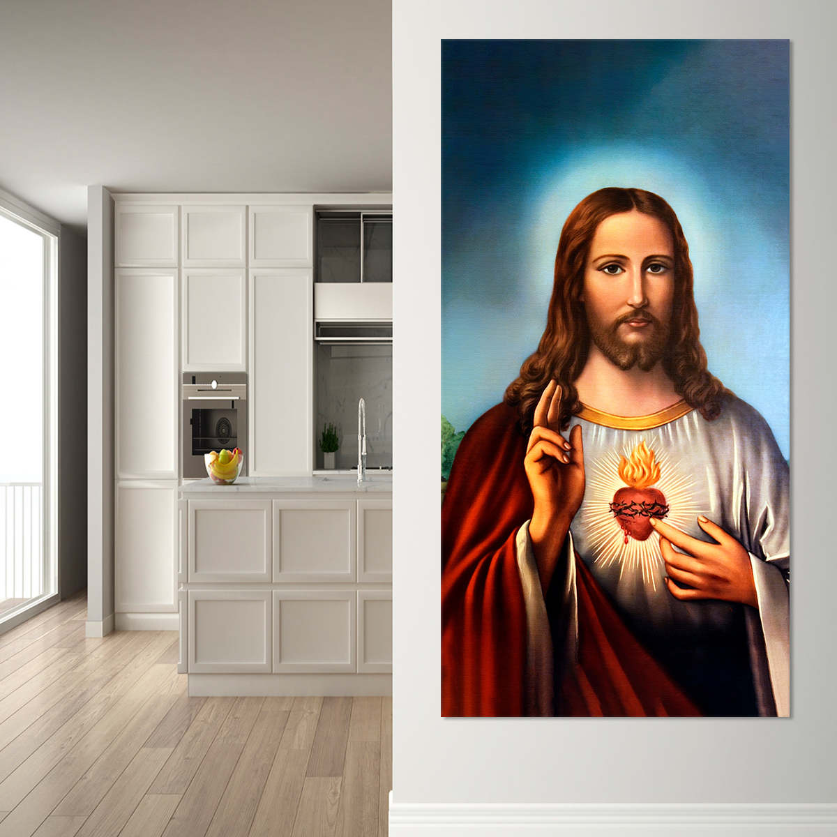 Sacred Heart Of Jesus Wall Art Canvas Print-Stunning Canvas Prints