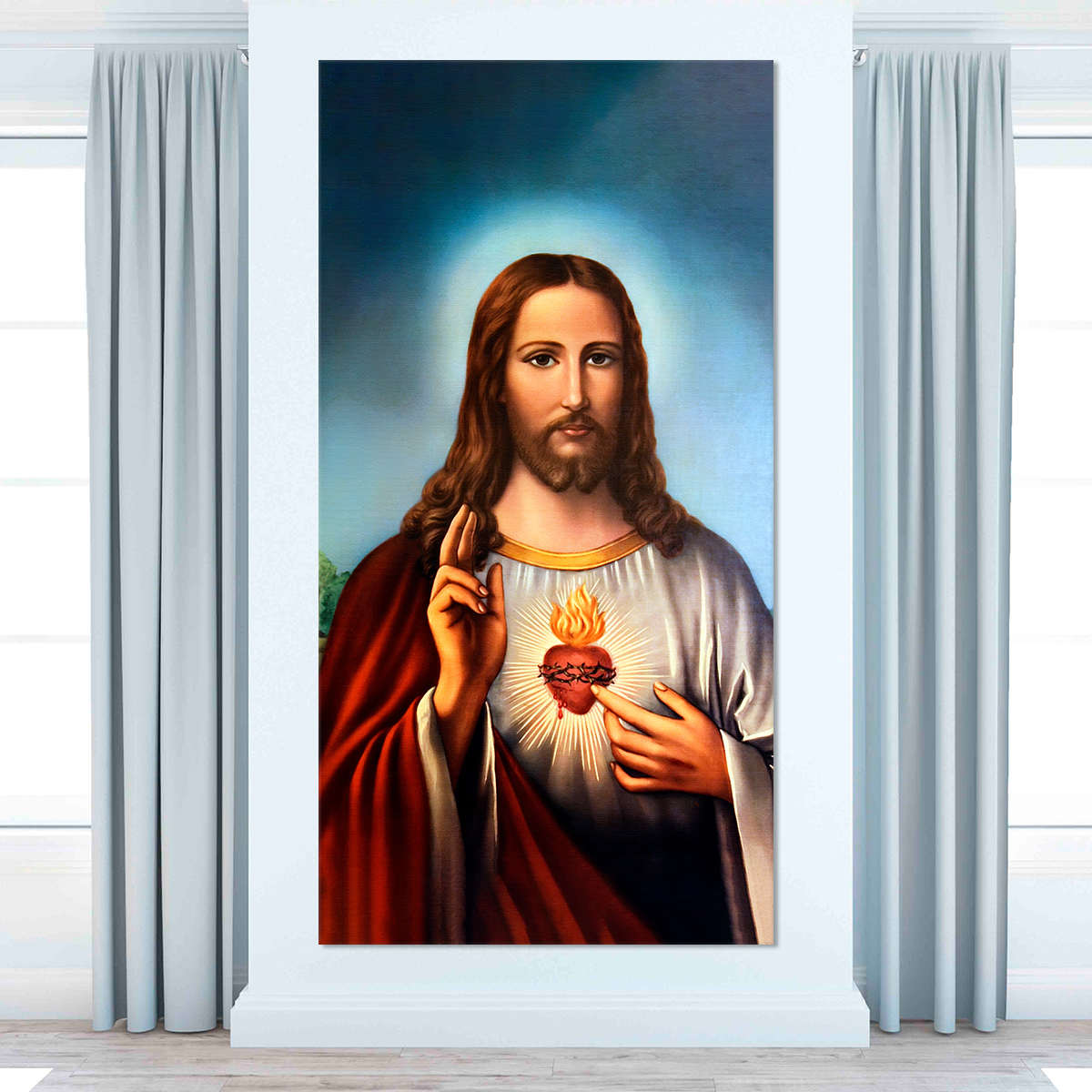 Sacred Heart Of Jesus Wall Art Canvas Print-Stunning Canvas Prints