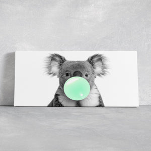 Bubble Gum Koala Bear Wall Art Canvas-Stunning Canvas Prints