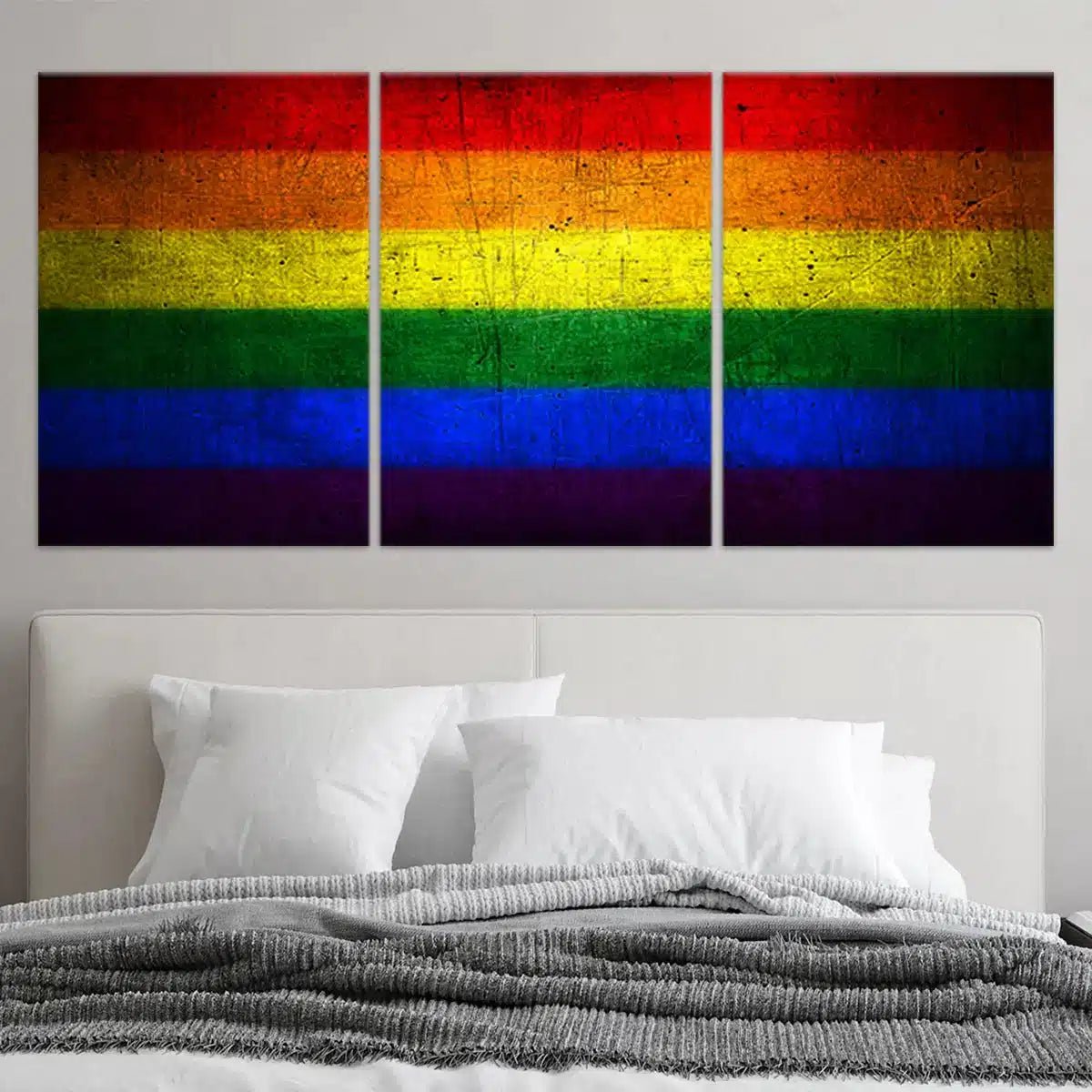 LGBT Rainbow Flag Wall Art Canvas Print-Stunning Canvas Prints