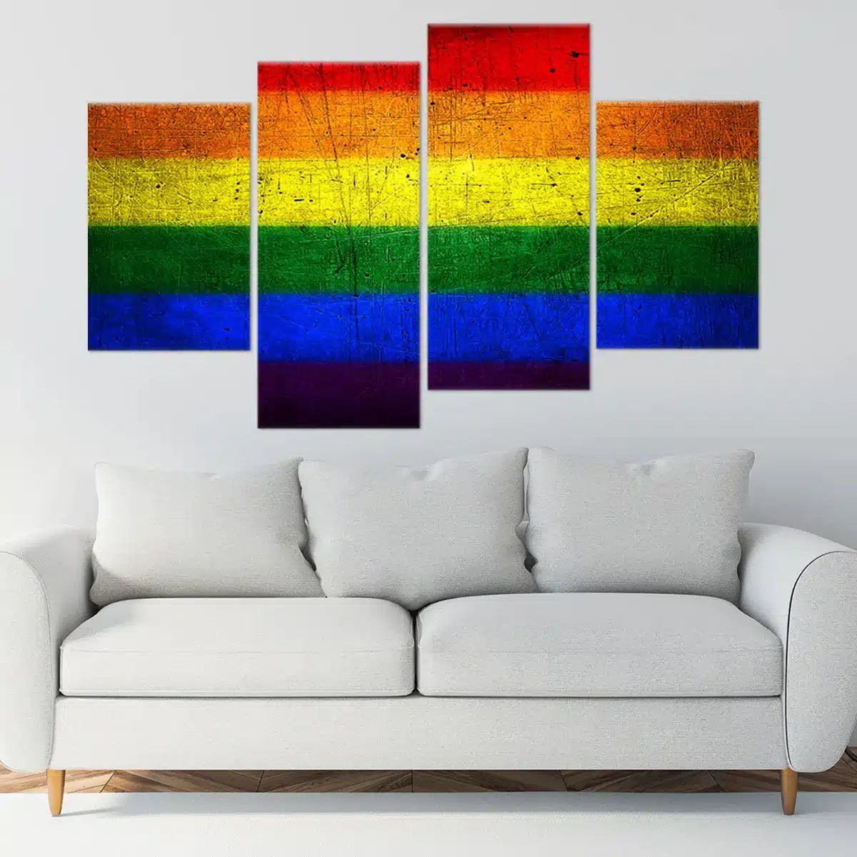 LGBT Rainbow Flag Wall Art Canvas Print-Stunning Canvas Prints