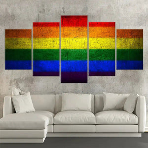 LGBT Rainbow Flag Wall Art Canvas Print-Stunning Canvas Prints