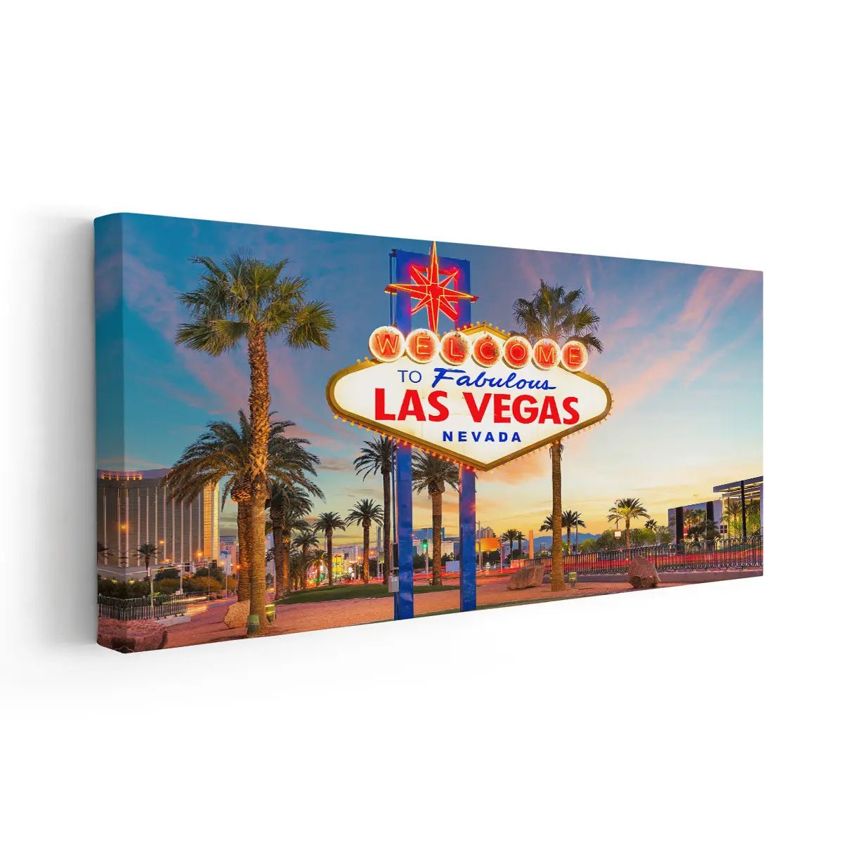 Welcome To Fabulous Las Vegas Sign Canvas Wall Art Decor Paintings Pictures  for Bedroom Wall Decor Above Bed Living Room Wall Decoration Bathroom
