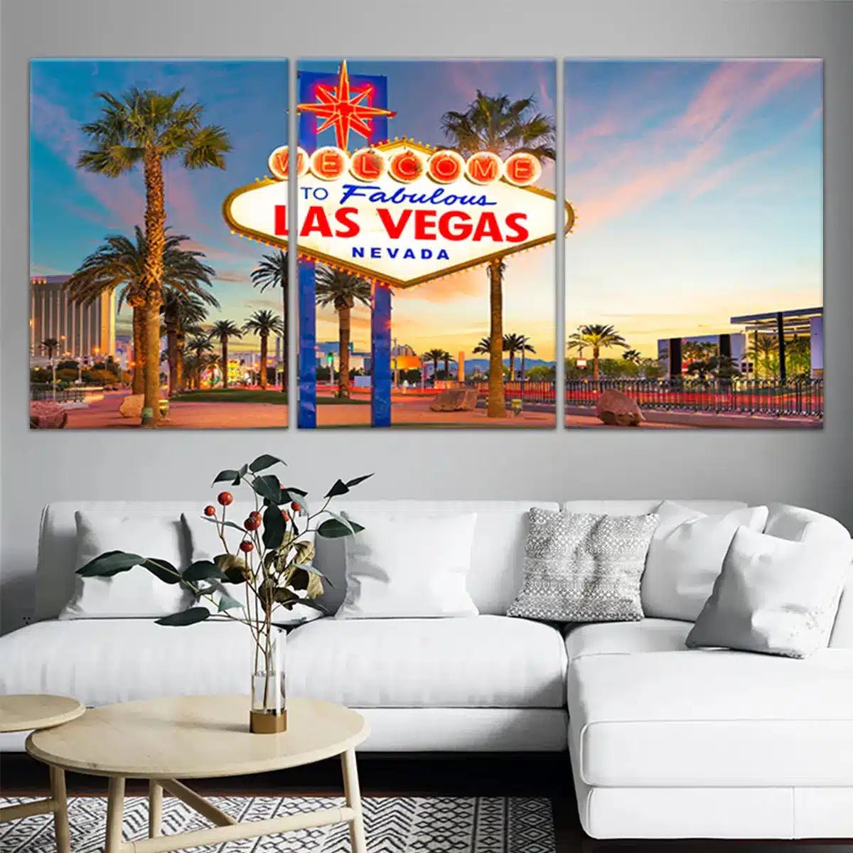 Welcome To Fabolous Las Vegas Wall Art Canvas-Stunning Canvas Prints