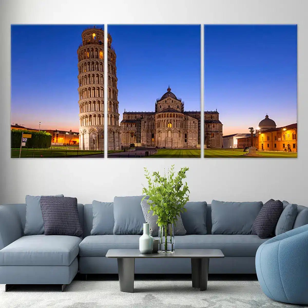 Leaning Tower Of Pizza Skyline Wall Art Canvas-Stunning Canvas Prints