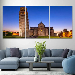 Leaning Tower Of Pizza Skyline Wall Art Canvas-Stunning Canvas Prints