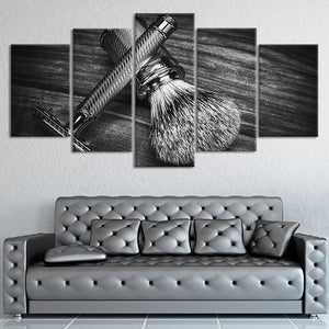 Monochrome Tools For Hair Wall Art Canvas Print-Stunning Canvas Prints