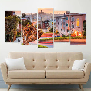 Lombard Street Wall Art Canvas-Stunning Canvas Prints