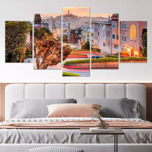 Lombard Street Wall Art Canvas-Stunning Canvas Prints