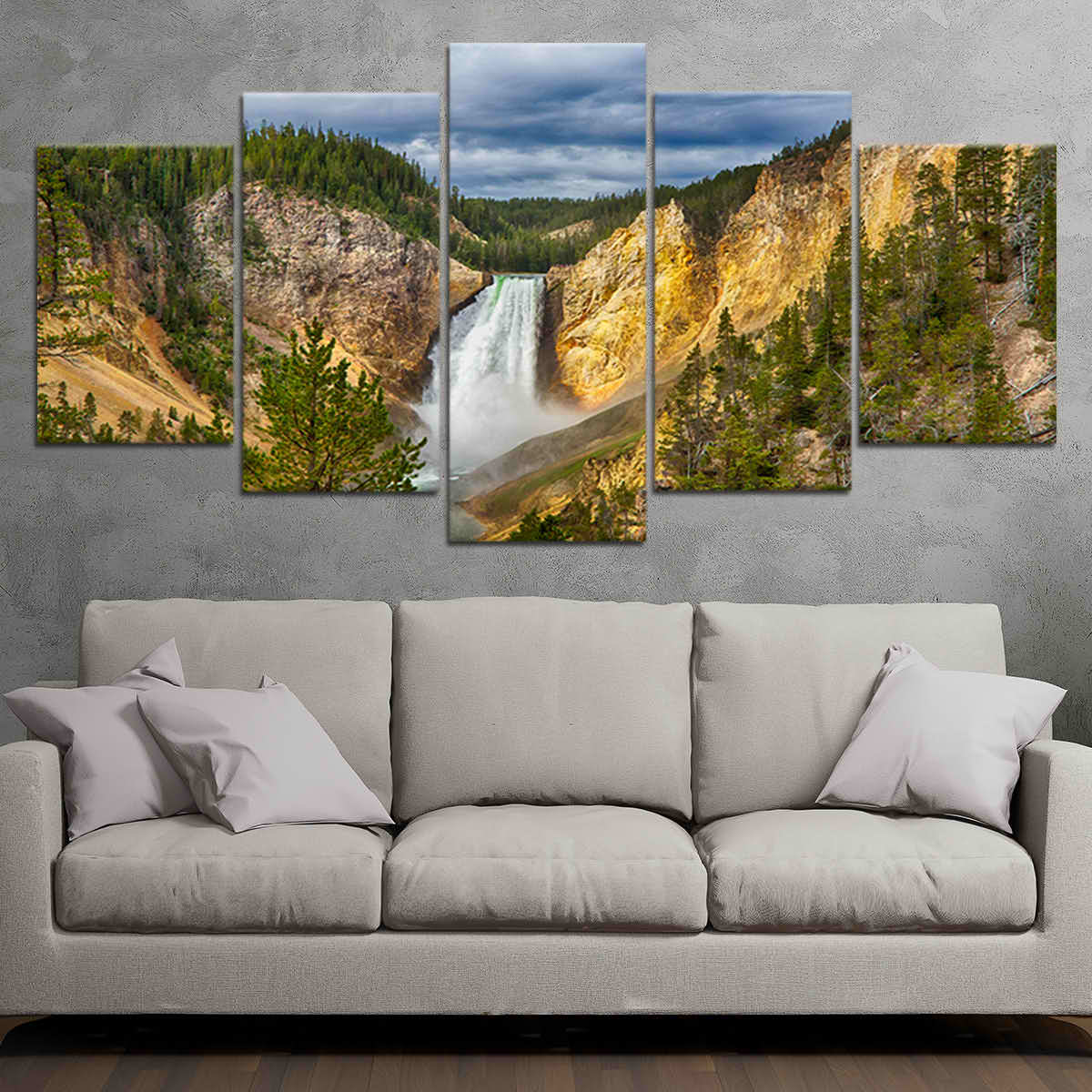 Yellowstone Lower Falls Wall Art Canvas-Stunning Canvas Prints