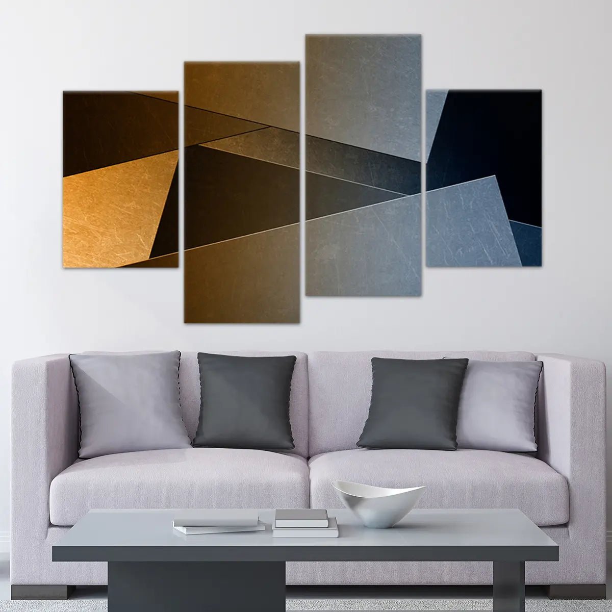 Neutral Geometric Wall Art Canvas Print-Stunning Canvas Prints