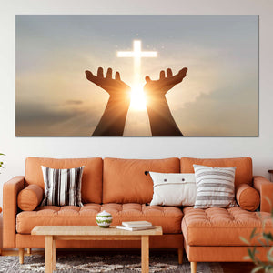 Worship Of Cross Multi Panel Canvas Wall Art Stunning Canvas Prints