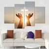 Sunlight Over Cross Wall Art Canvas Print-Stunning Canvas Prints