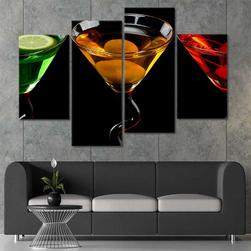 Canvas Home Martini Glass, Set of 4