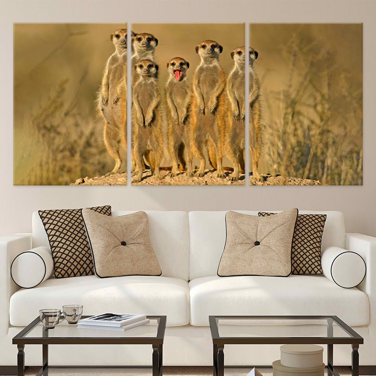 Meerkats Wall Art Canvas-Stunning Canvas Prints