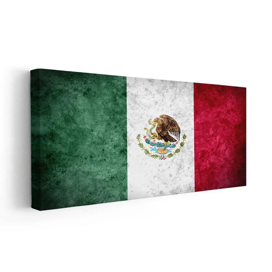 Mexican Flag Wall Art Canvas Print-Stunning Canvas Prints