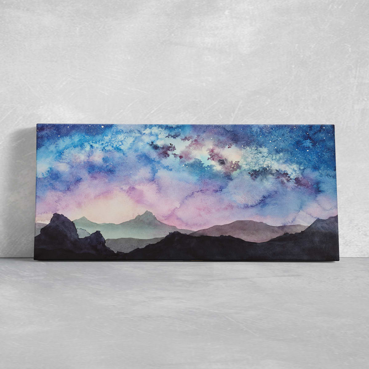 Watercolor Mountain Wall Art Canvas-Stunning Canvas Prints