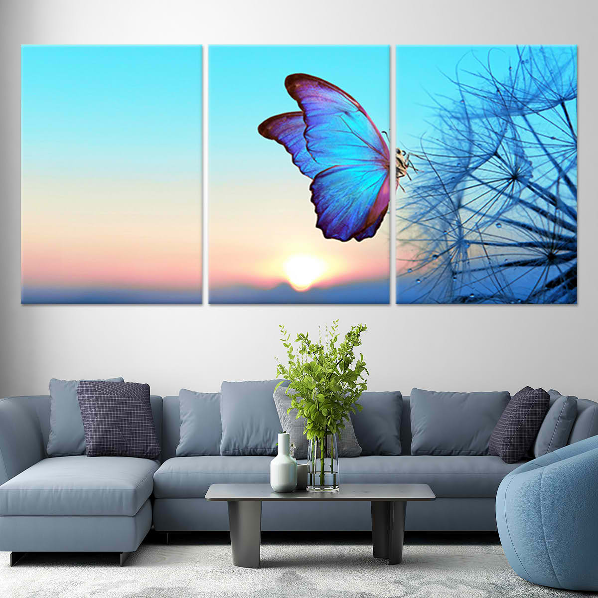 Sunset Butterfly Wall Art Canvas-Stunning Canvas Prints