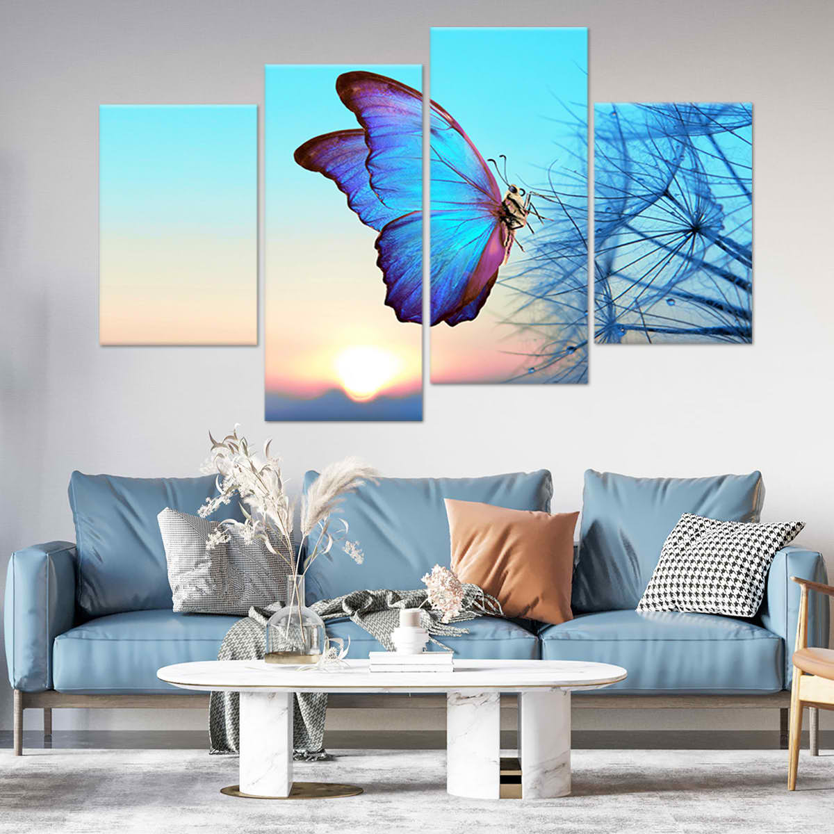 Sunset Butterfly Wall Art Canvas-Stunning Canvas Prints