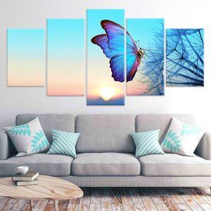 Sunset Butterfly Wall Art Canvas-Stunning Canvas Prints